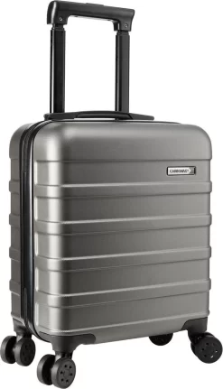 CabinMax Handbagage Koffer - Trolley 30L - Harde Reiskoffer - 45x36x20cm - Lichtgewicht - Groot Capaciteit - Steel Grey