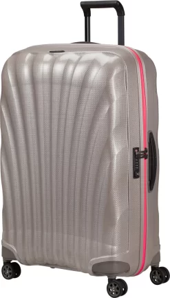 Samsonite Reiskoffer - C-Lite Spinner Uitbreidbaar (4 Wielen) 75 Cm - Pearl/Fuchsia - 2.8 Kg