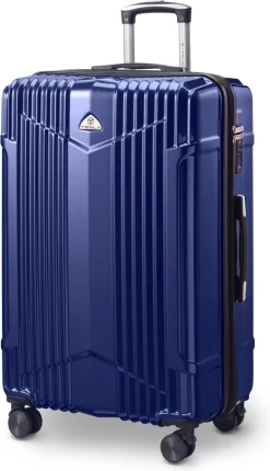 Tesla PC - Reiskoffer - 75 Cm - 4 Wielen - Blauw