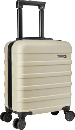 CabinMax Handbagage Koffer - Trolley 30L - Harde Reiskoffer - 45x36x20cm - Lichtgewicht - Groot Capaciteit - Wit