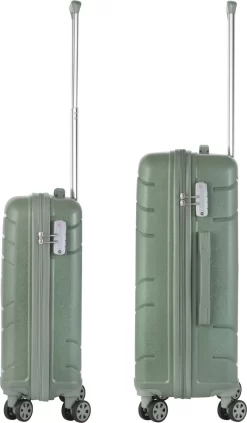 TravelZ Big Bars Kofferset - Trolleyset TSA 2-delig - Handbagage En Groot - Olijf -Reisopslagwinkel 701x1200 3