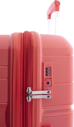 Gladiator Boxing Middelgrote Koffer Expandable 67 Cm 70/80 Liter TSA Slot - Koraalrood -Reisopslagwinkel 703x1200 3