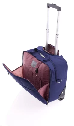Gladiator Metro Handbagage Laptop Trolley - 14 Inch - Blauw -Reisopslagwinkel 705x1200