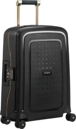 Samsonite Reiskoffer - S'Cure Dlx Spinner 55/20 (Handbagage) Black/Gold Deluscious