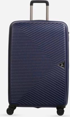 ©TROLLEYZ - Ibiza No.3 - Reiskoffer 69cm Met TSA Slot - Dubbele Wielen - 360° Spinners - 100% ABS - Reiskoffer In Ocean Blue