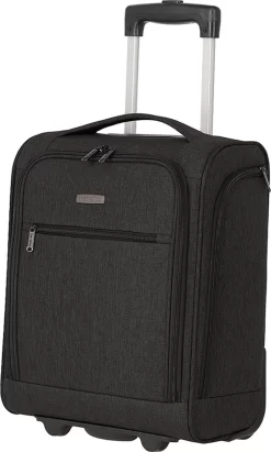 Travelite Handbagage Zachte Koffer / Trolley / Reiskoffer - Cabin - 43 Cm - Zwart -Reisopslagwinkel 722x1200
