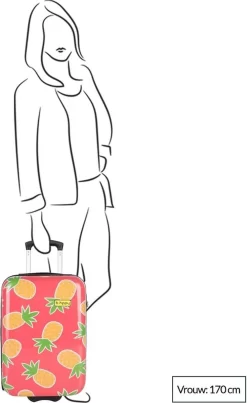 BHPPY - Pretty Pineapple - Handbagage (55 Cm) -Reisopslagwinkel 735x1200