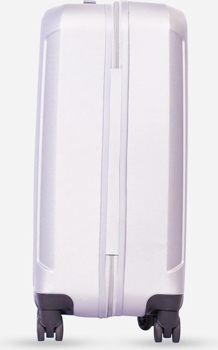 ©TROLLEYZ - Bali No.22 - Reiskoffer 69cm Met TSA Slot - Dubbele Wielen - 360° Spinners - 100% ABS - Reiskoffer In Metallic Grey 8 ©TROLLEYZ - Bali No.22 - Reiskoffer 69cm Met TSA Slot - Dubbele Wielen - 360° Spinners - 100% ABS - Reiskoffer In Metallic Grey - Afbeelding 8