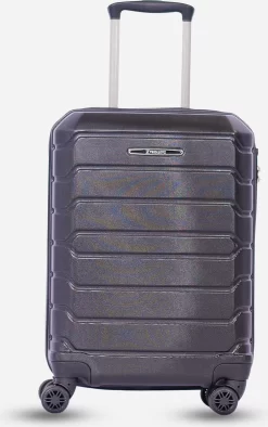 Reisopslagwinkel 6 ©TROLLEYZ - Amsterdam LEGACY No.9 - Trolley - 55cm Met TSA Slot - Dubbele Wielen - 360° Spinners - 100% ABS - Handbagage Koffer In Night Black