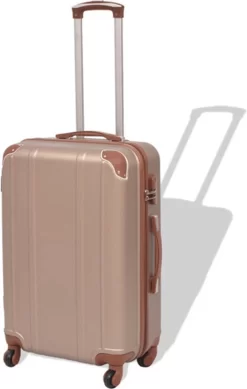 VidaXL Harde Rolkoffer Set Champagnekleurig 4-dlg -Reisopslagwinkel 762x1200 3