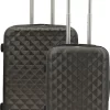 SB Travelbags Kofferset - 2 Delige 'Expandable' Koffer - Donker Grijs - 65cm/55cm