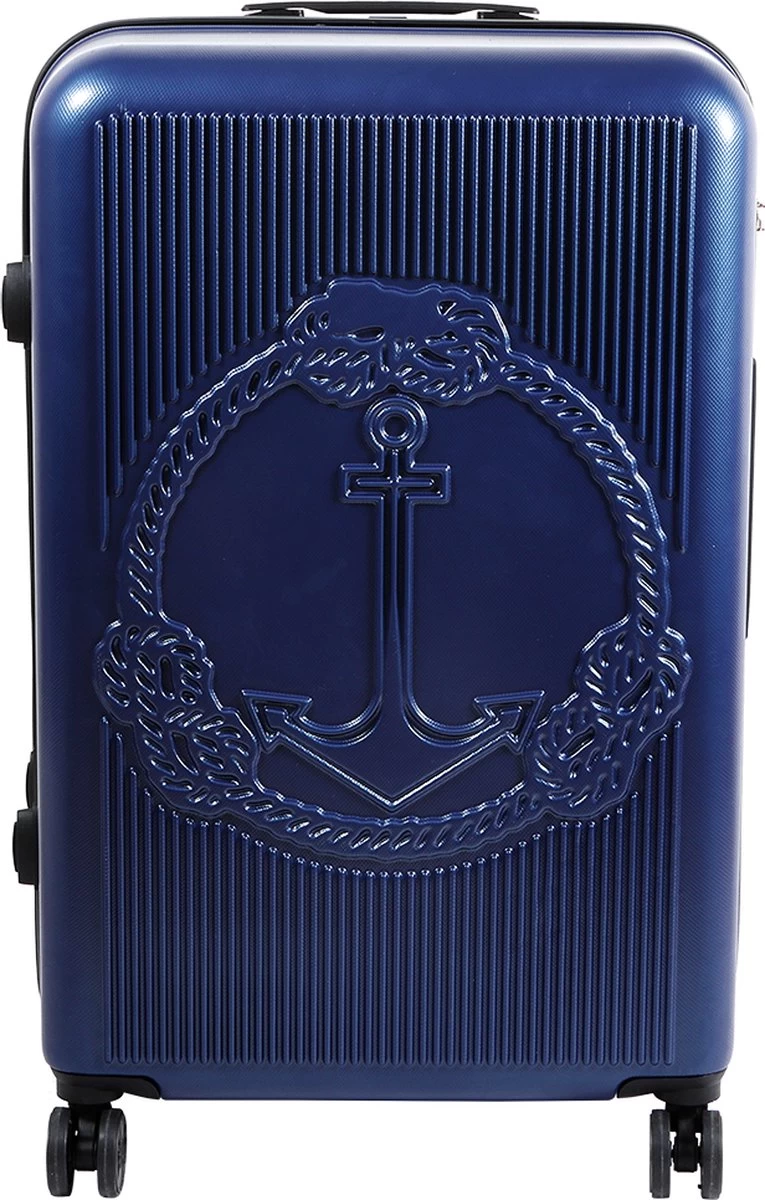 Handbagage Koffer 22"- Reiskoffer Met Wielen - Handbagage Trolley -Harde Reiskoffer- Trolley Met Gevoerde Binnekant- Marineblauw 5 Handbagage Koffer 22"- Reiskoffer Met Wielen - Handbagage Trolley -Harde Reiskoffer- Trolley Met Gevoerde Binnekant- Marineblauw - Afbeelding 5