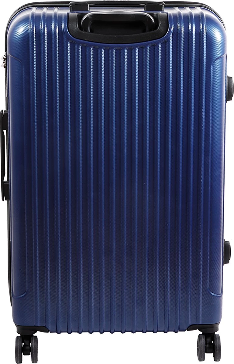 Handbagage Koffer 22"- Reiskoffer Met Wielen - Handbagage Trolley -Harde Reiskoffer- Trolley Met Gevoerde Binnekant- Marineblauw 2 Handbagage Koffer 22"- Reiskoffer Met Wielen - Handbagage Trolley -Harde Reiskoffer- Trolley Met Gevoerde Binnekant- Marineblauw - Afbeelding 2