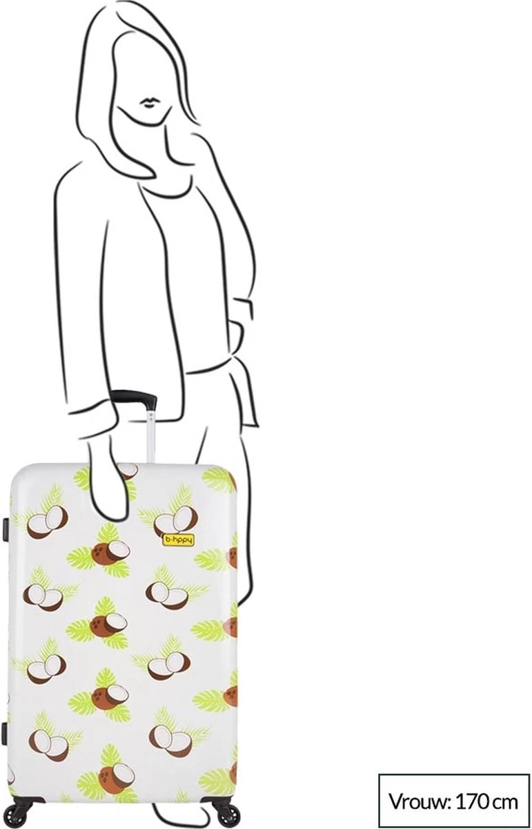 BHPPY - Crazy Coco - Reiskoffer (76 Cm) 2 BHPPY - Crazy Coco - Reiskoffer (76 Cm) - Afbeelding 2