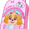 Paw Patrol SKYE Unicorn Eenhoorn Trolley Koffertje Vakantie Logeren Tripjes Roze Regenboog