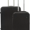 SB Travelbags Kofferset - 2 Delige -Zwart - 65cm/55cm