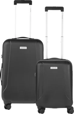 CarryOn Skyhopper Kofferset – TSA Handbagage + Reiskoffer 78cm – Dubbele Wielen - Zwart -Reisopslagwinkel 777x1200 2