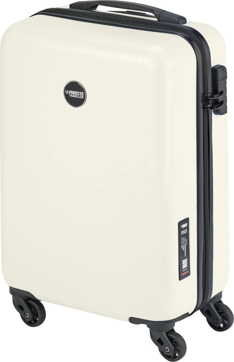 Princess Traveller PT01 - Handbagagekoffer - Pearl White - S - 55cm 2 Princess Traveller PT01 - Handbagagekoffer - Pearl White - S - 55cm - Afbeelding 2