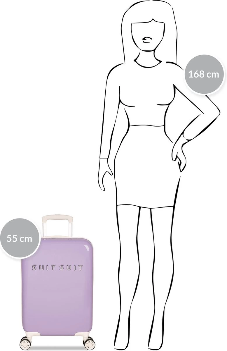 SUITSUIT - Fabulous Fifties - Royal Lavender - Handbagage (55 Cm) 3 SUITSUIT - Fabulous Fifties - Royal Lavender - Handbagage (55 Cm) - Afbeelding 3