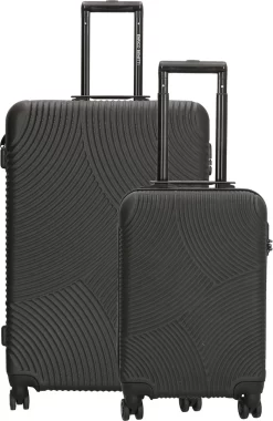 Enrico Benetti Louisville Kofferset Tweedelig - 39040-02 - Zwart