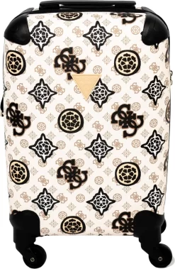 Guess House Party 18 In 4 Wheeler Dames Reiskoffer - Cream Multi Logo 17 Guess House Party 18 In 4 Wheeler Dames Reiskoffer - Cream Multi Logo -Reisopslagwinkel 782x1200