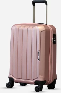 Reisopslagwinkel 28 ©TROLLEYZ - Bali No.22 - Trolley 55cm Met TSA Slot - Dubbele Wielen - 360° Spinners - 100% ABS - Handbagage Koffer In Cosmopolitan Pink