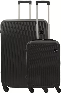 SB - Travelbags Kofferset - 2 Delige -Zwart - 75cm/55cm