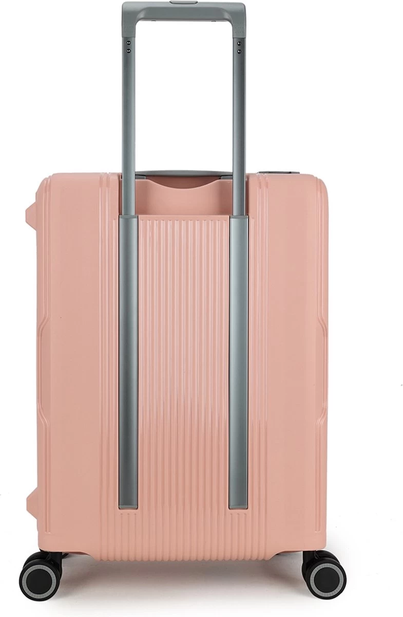 Decent Handbagage Koffer / Trolley / Reiskoffer - 55 Cm - 38 Liter - Polypropyleen - On-Tour - Roze 19 Decent Handbagage Koffer / Trolley / Reiskoffer - 55 Cm - 38 Liter - Polypropyleen - On-Tour - Roze - Afbeelding 19