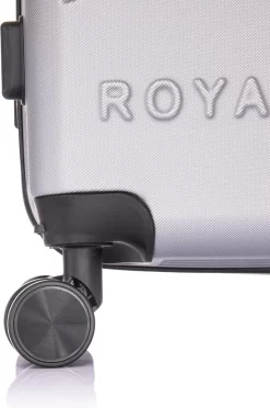 Royalty Rolls Amsterdam Handbagage Koffer 52 Cm - 25 Liter - Zilvergrijs -Reisopslagwinkel 796x1200 7