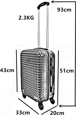 SB Travelbags Handbagage Koffer 51cm 4 Wielen Trolley - Champagne -Reisopslagwinkel 796x1200 9