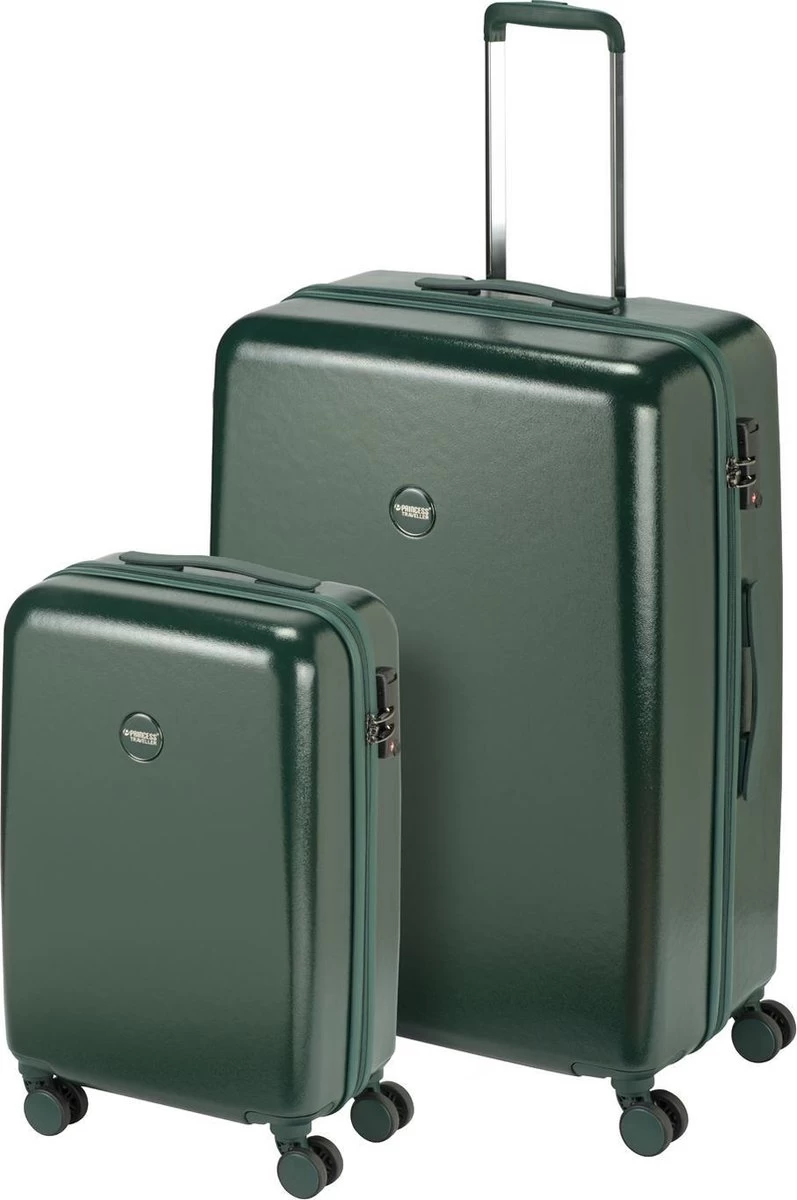 Princess Traveller Harlem - Reiskoffer - Groen - L - 76cm 11 Princess Traveller Harlem - Reiskoffer - Groen - L - 76cm - Afbeelding 11