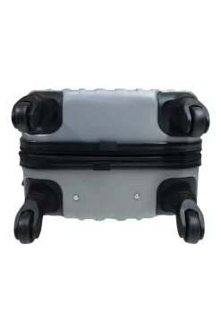 SB Travelbags 'Expandable' Handbagage Koffer 53cm 4 Wielen Trolley - Zilver -Reisopslagwinkel 799x1200 20