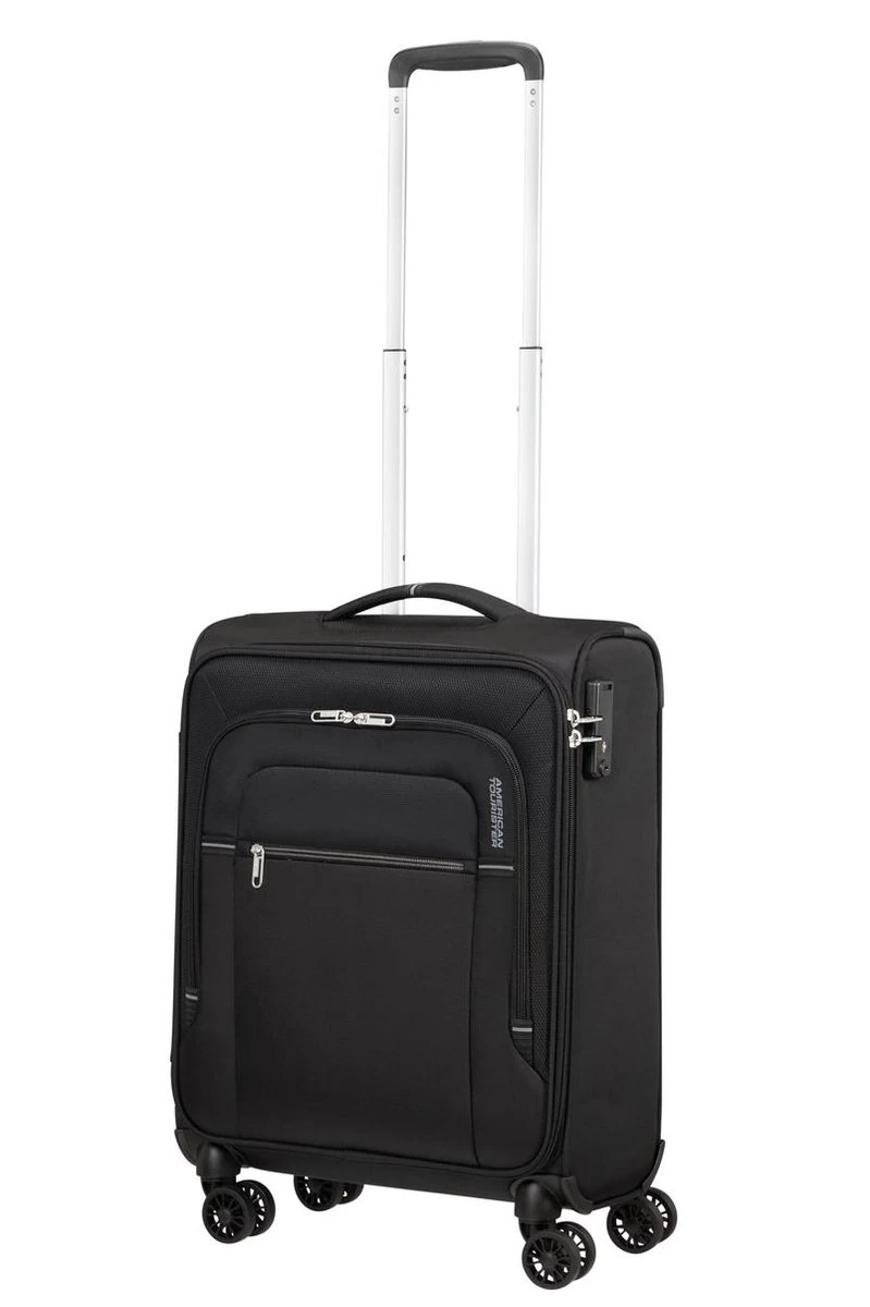 American Tourister Reiskoffer - Crosstrack Spinner 55/20 Tsa (Handbagage) Black/Grey 4 American Tourister Reiskoffer - Crosstrack Spinner 55/20 Tsa (Handbagage) Black/Grey - Afbeelding 4