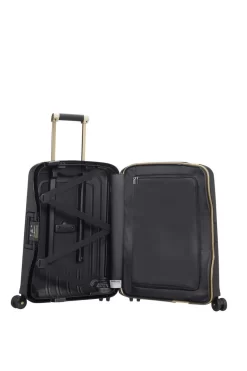 Samsonite Reiskoffer - S'Cure Dlx Spinner 55/20 (Handbagage) Black/Gold Deluscious -Reisopslagwinkel 799x1200 68