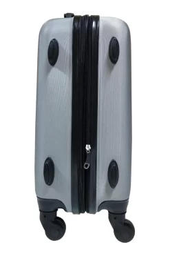 SB Travelbags 'Expandable' Handbagage Koffer 53cm 4 Wielen Trolley - Zilver -Reisopslagwinkel 800x1200 32