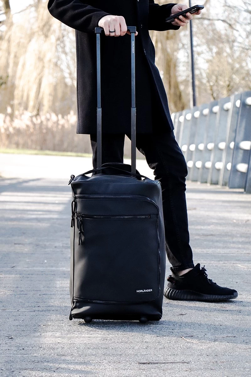 Norlander Lyon Trolleytas - Dull PU - 21 Liter - Blauw 5 Norlander Lyon Trolleytas - Dull PU - 21 Liter - Blauw - Afbeelding 5