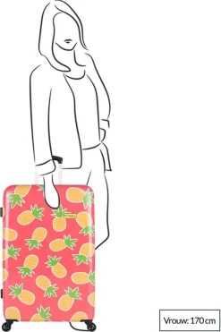 BHPPY - Pretty Pineapple - Reiskoffer (76 Cm) -Reisopslagwinkel 800x1200 72