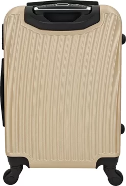 SB Travelbags Bagage Koffer 65cm 4 Wielen Trolley - Champagne -Reisopslagwinkel 810x1200 4