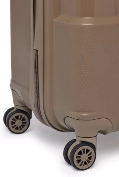 ©TROLLEYZ - Venice No.10 - Trolley - 55cm Met TSA Slot - Dubbele Wielen - 360° Spinners - 100% Polypropyleen - Handbagage Koffer In Pearl Sand -Reisopslagwinkel 813x1200