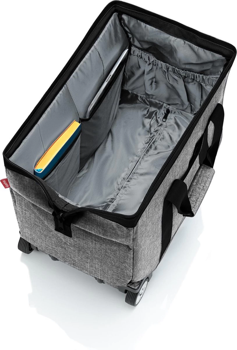 Reisenthel Allrounder Trolley Reiskoffer Reistas Op 2 Wielen - 30L - Twist Silver Grijs 5 Reisenthel Allrounder Trolley Reiskoffer Reistas Op 2 Wielen - 30L - Twist Silver Grijs - Afbeelding 5