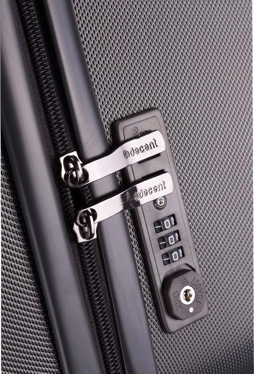 Decent Tranporto-One Medium Koffer - 66 Cm - TSA Slot - Anthracite 7 Decent Tranporto-One Medium Koffer - 66 Cm - TSA Slot - Anthracite - Afbeelding 7