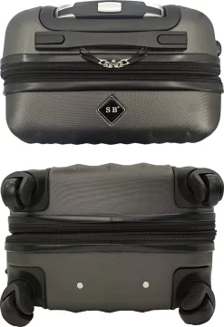SB Travelbags Kofferset - 2 Delige 'Expandable' Koffer - Donker Grijs - 65cm/55cm -Reisopslagwinkel 820x1200 3
