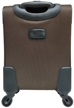 Stoffen Handbagage Koffer 51cm 4 Wielen Trolley - Bruin -Reisopslagwinkel 822x1200