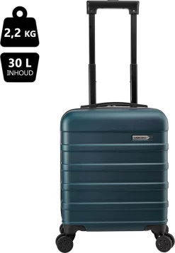CabinMax Handbagage Koffer - Trolley 30L - Harde Reiskoffer - 45x36x20cm - Lichtgewicht - Groot Capaciteit - Endless Sea -Reisopslagwinkel 830x1200 4