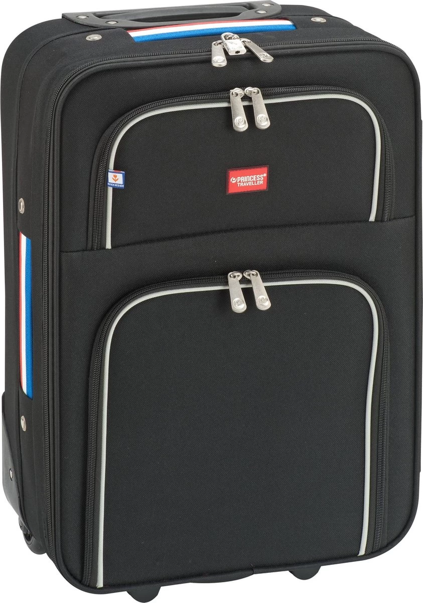 Princess Barcelona Dutch Design - Reiskoffer - 75 Cm - Zwart 1 Princess Barcelona Dutch Design - Reiskoffer - 75 Cm - Zwart