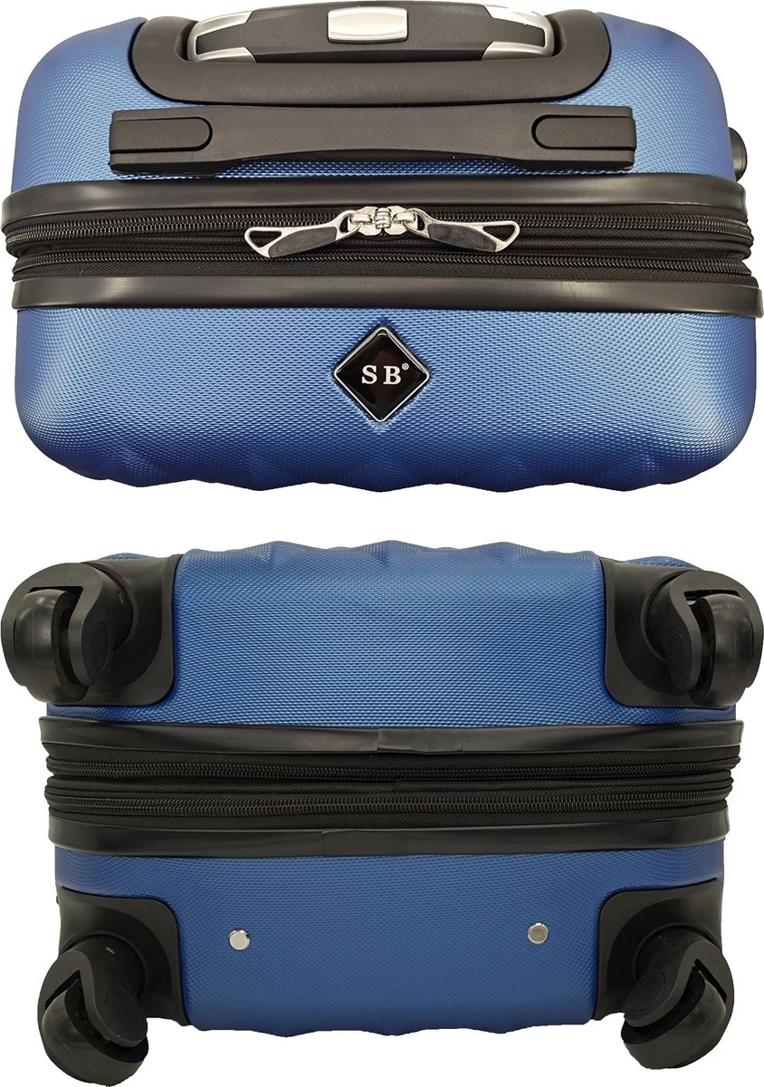 SB Travelbags Kofferset - 2 Delige 'Expandable' Koffer - Blauw - 65cm/55cm 3 SB Travelbags Kofferset - 2 Delige 'Expandable' Koffer - Blauw - 65cm/55cm - Afbeelding 3