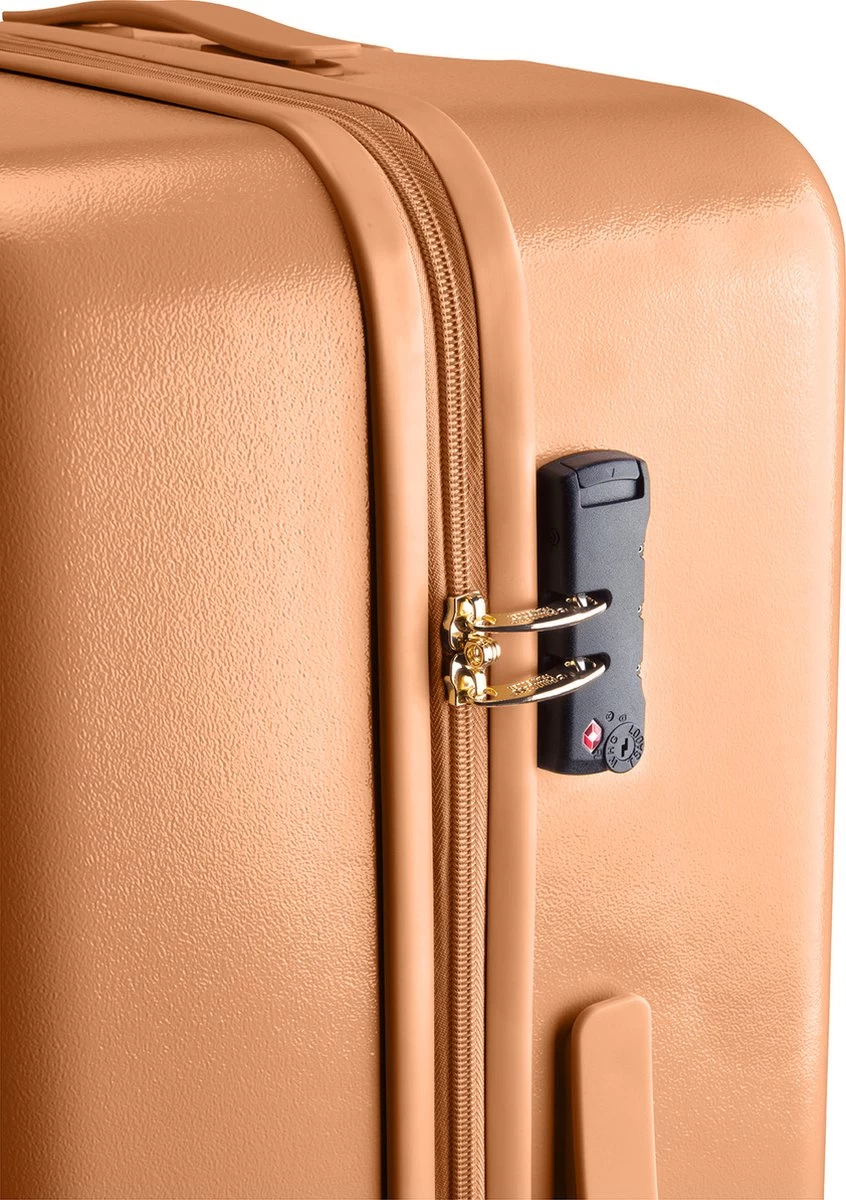 Princess Traveller Harlem - Reiskoffer - Recycled PET - Camel - L (76cm) 6 Princess Traveller Harlem - Reiskoffer - Recycled PET - Camel - L (76cm) - Afbeelding 6