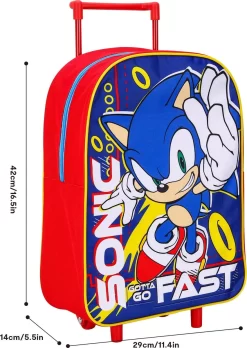 SONIC The Hedgehog Trolley Koffertje Vakantie Logeren Tripjes -Reisopslagwinkel 851x1200