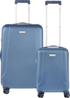 CarryOn Skyhopper Kofferset – TSA Handbagage + Reiskoffer 78cm – Dubbele Wielen - Blauw -Reisopslagwinkel 859x1200 1