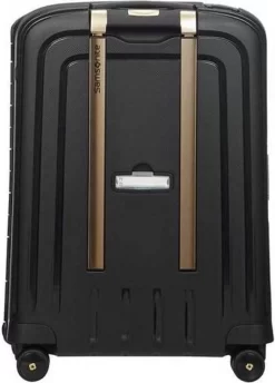 Samsonite Reiskoffer - S'Cure Dlx Spinner 55/20 (Handbagage) Black/Gold Deluscious -Reisopslagwinkel 861x1200